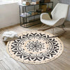 Tapis rond macramé