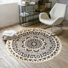 Tapis rond macramé